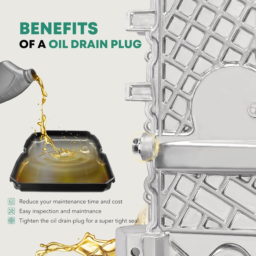 Engine Oil pan and Gasket Drain Plug Set Replacement for Mini Cooper...