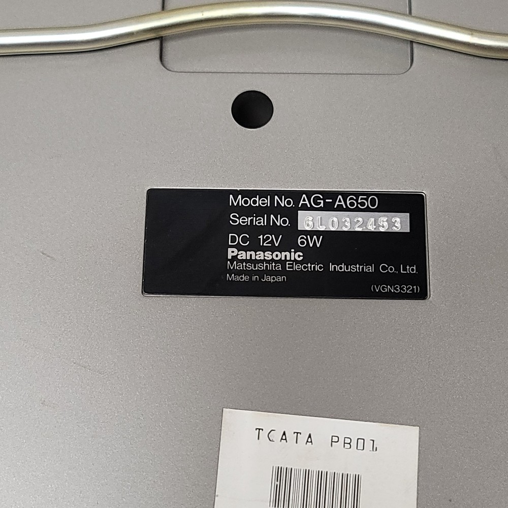 Panasonic AG-A650 Editing Controller UNTESTED No Power Supply