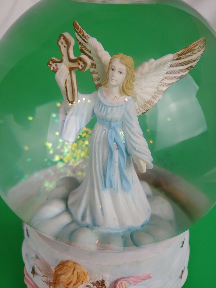 Musical Angel Snow Globe Used
