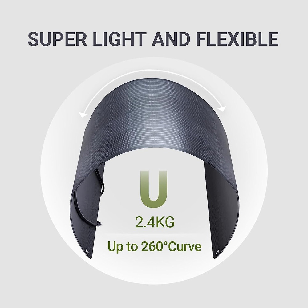 ALLPOWERS 100W OR 200W Flexible Mono Solar Panel Efficiency IP68 Solar Off Grid