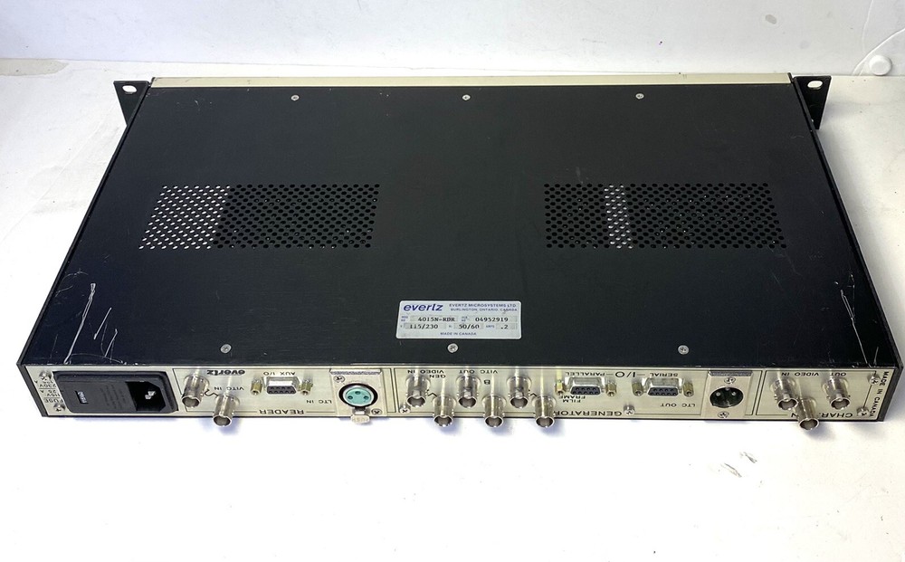 EVERTZ MODEL 4015 NK-RDR FILM FOOTAGE ENCODER