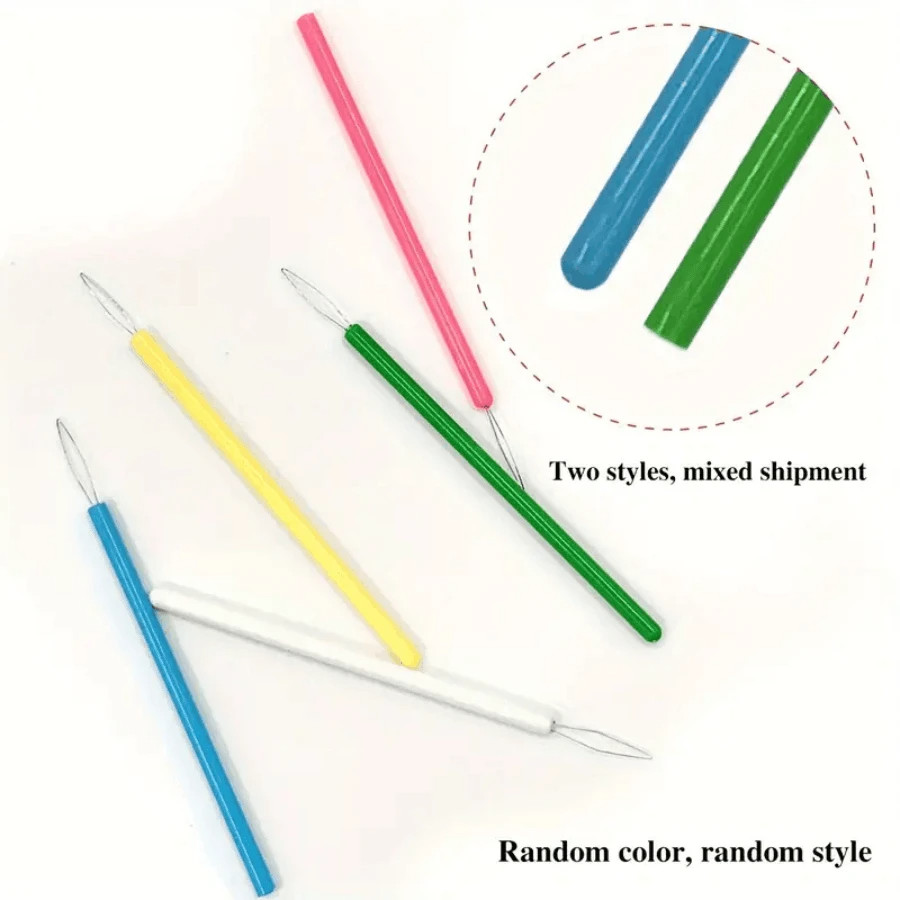 10x Vibrant Cylindrical Needle Threaders Effortless Sewing Tool DIY Thread kit