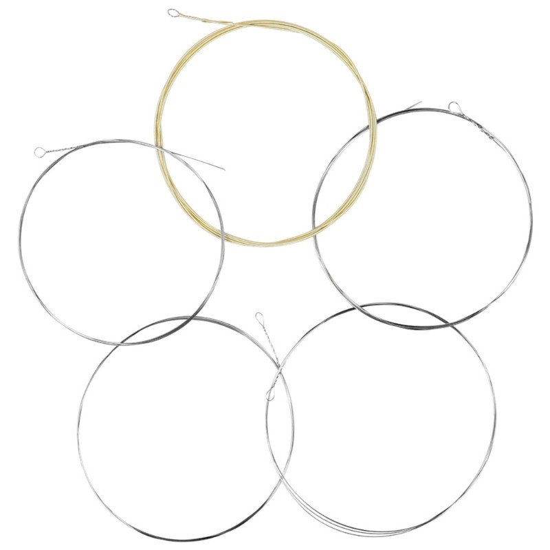 5-String Banjo Strings with Rustproof Coating Beginner Practice Strings