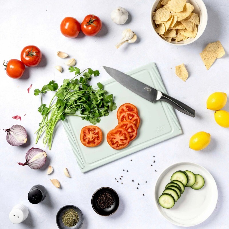 Thyme & Table Medium 10"x14" Poly Cutting Board - Sage