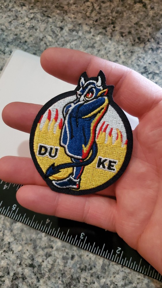 Duke Blue Devils Vintage Style Patch. Embroidered. Iron On Backing 3"x2.5"
