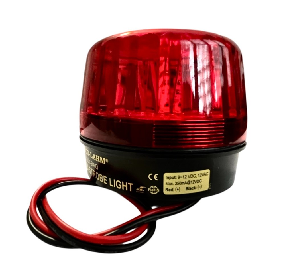 Enforcer Seco-Larm SL-1301-BAQ RED LED Strobe Light / Siren Programmable Pattern