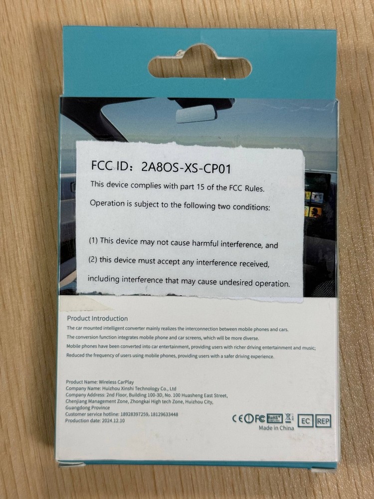 2-in-1 Mini Wireless Android Auto Carplay Adapter Plug & Play Quick-connect