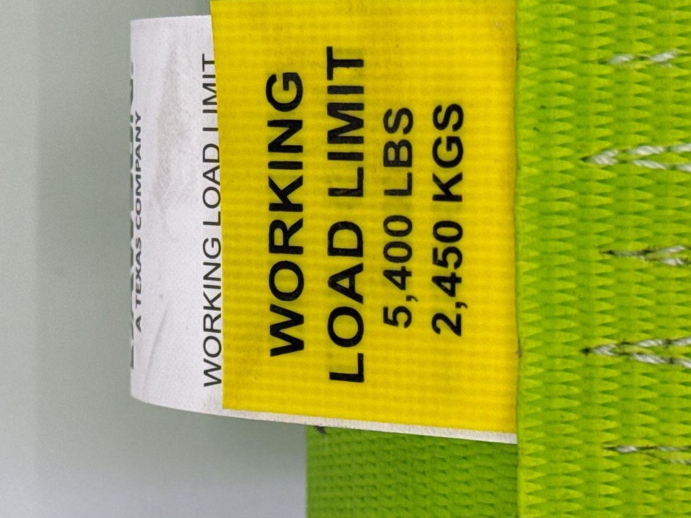 4"X35' High Vis Winch Strap with Flat Hook 4 Pack