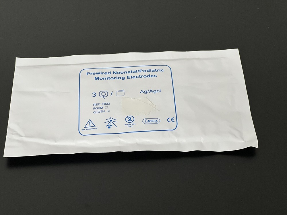 DIN Compatible Disposable ECG Leadwires Electrode Neonate - Ships Same Day