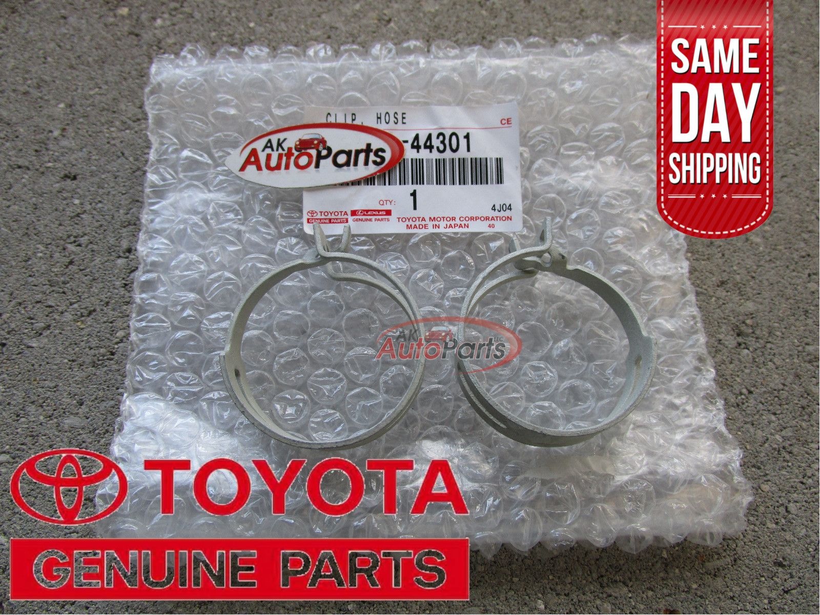 11 - 17 TOYOTA CAMRY RADIATOR COOLANT HOSE PIPE CLAMPS QTY 2 OEM NEW