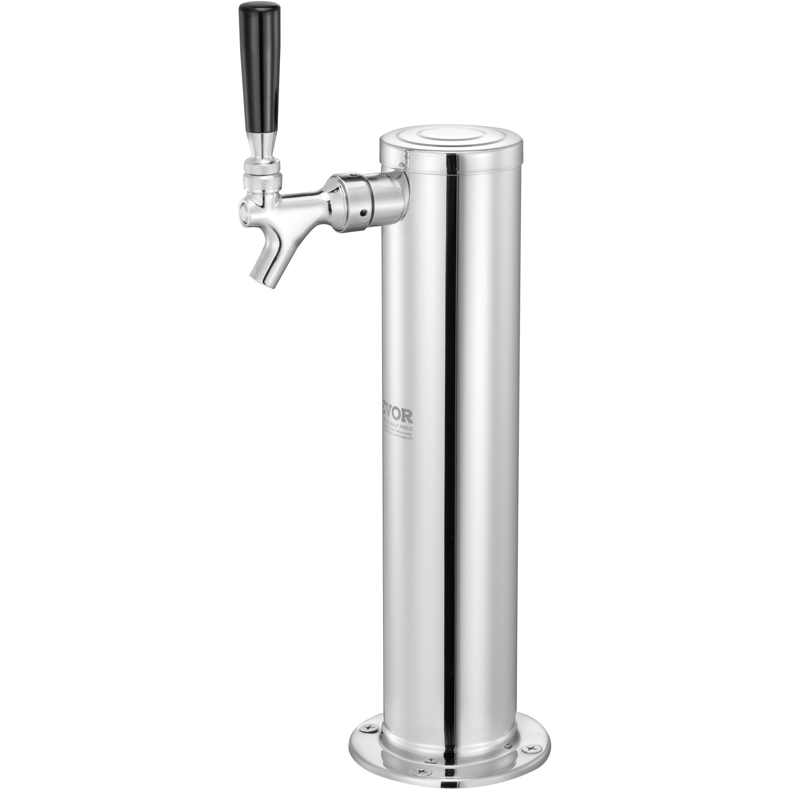 VEVOR Kegerator Tower Kit Single Tap Beer Conversion Kit with CGA320 Regulator