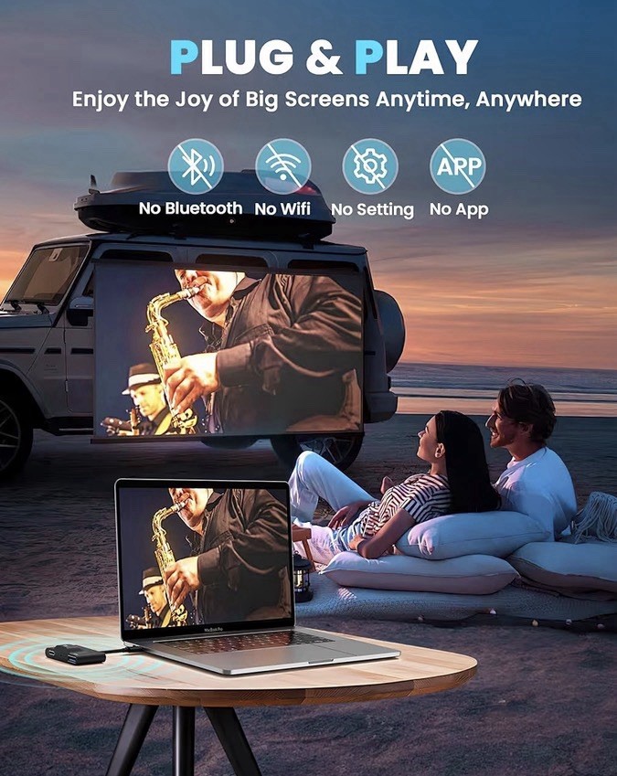 Qoonoi 2024 Upgraded Wireless HDMI Transmitter and Receiver