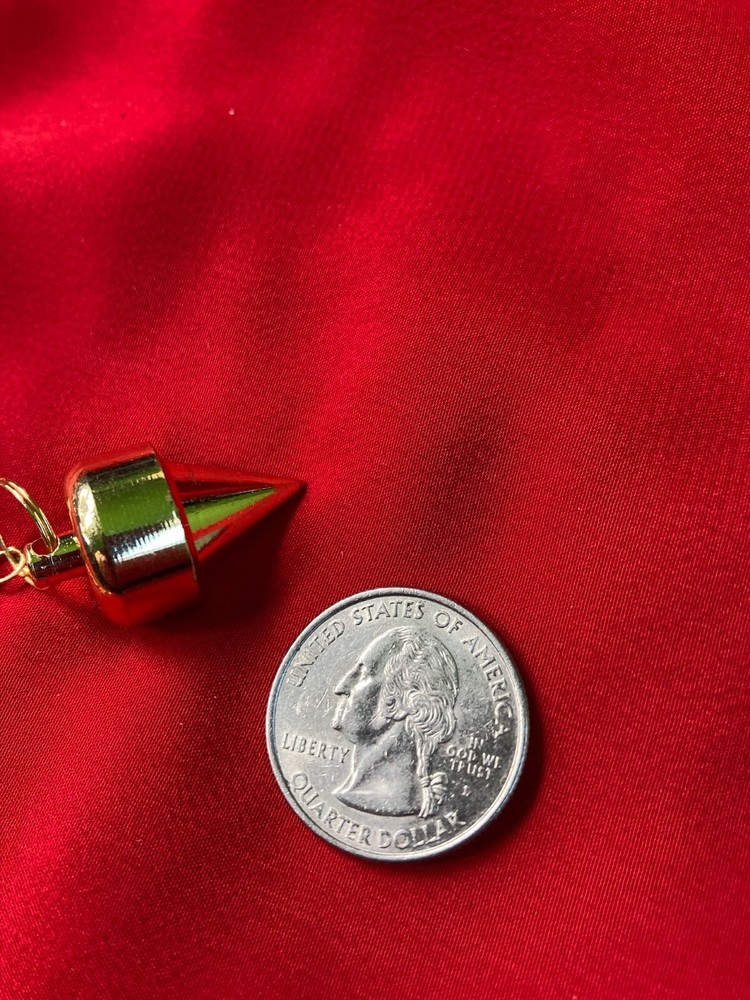 Gold Plated Pendulum Dowsing Question Answer Cast Your Future Heavy Top Shape