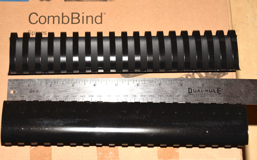 Binding Comb 2" (25mm) Black Box of 50 19 hole CombBind