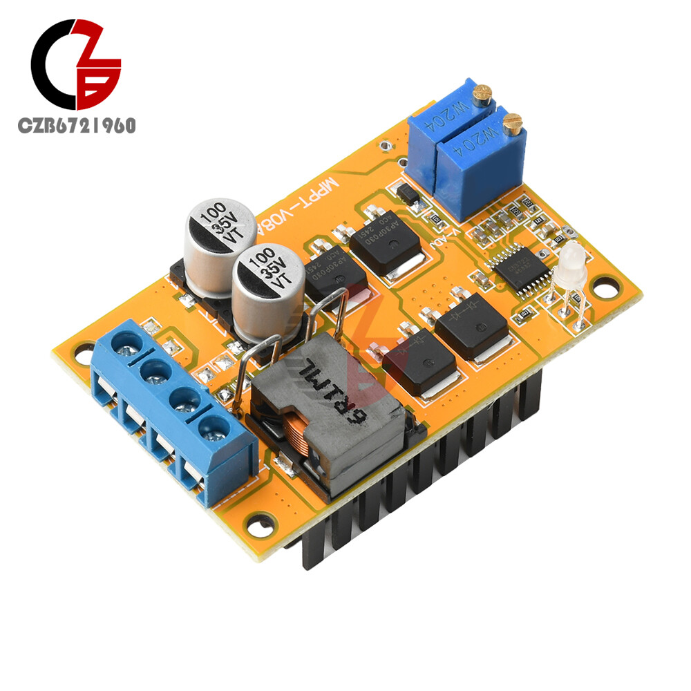 DC8-28V 5A 100W MPPT Solar Charging Panel Regulator Controller 9V 12V 24V Switch