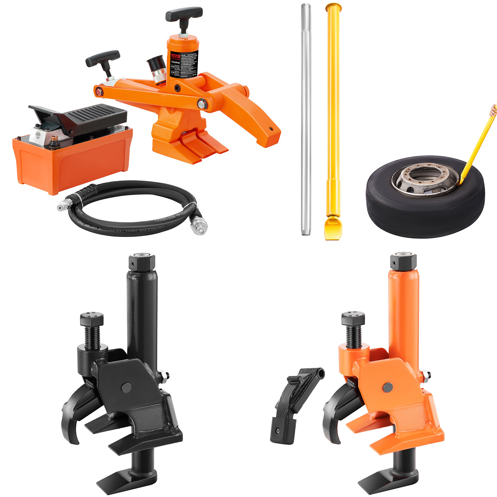 VEVOR Hydraulic/Slide Hammer/Clamp Tire Bead Breaker for Car Truck Trailer Tire