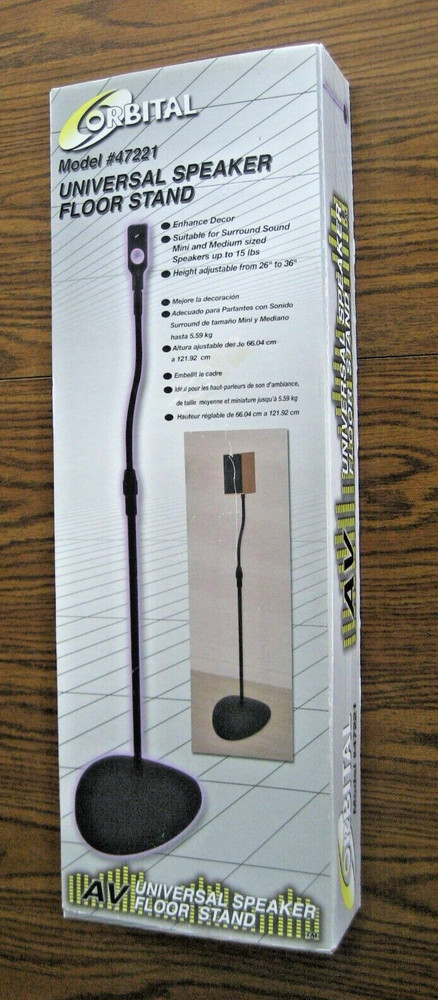 Orbital 47221 Adjustable Universal Speaker Floor Stand