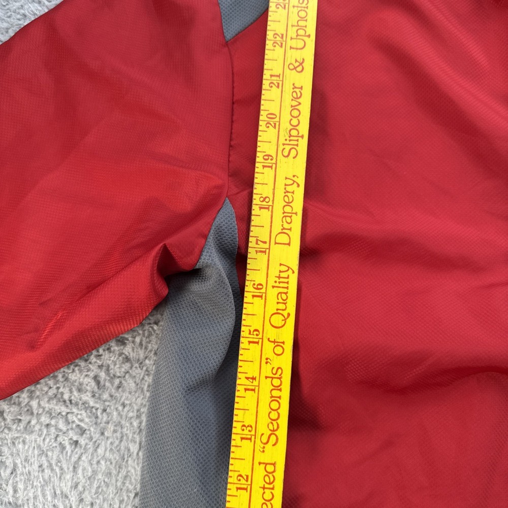 Pinehurst Adidas Golf Windbreaker 1/4 Zip Pullover Mens Medium Red Performance