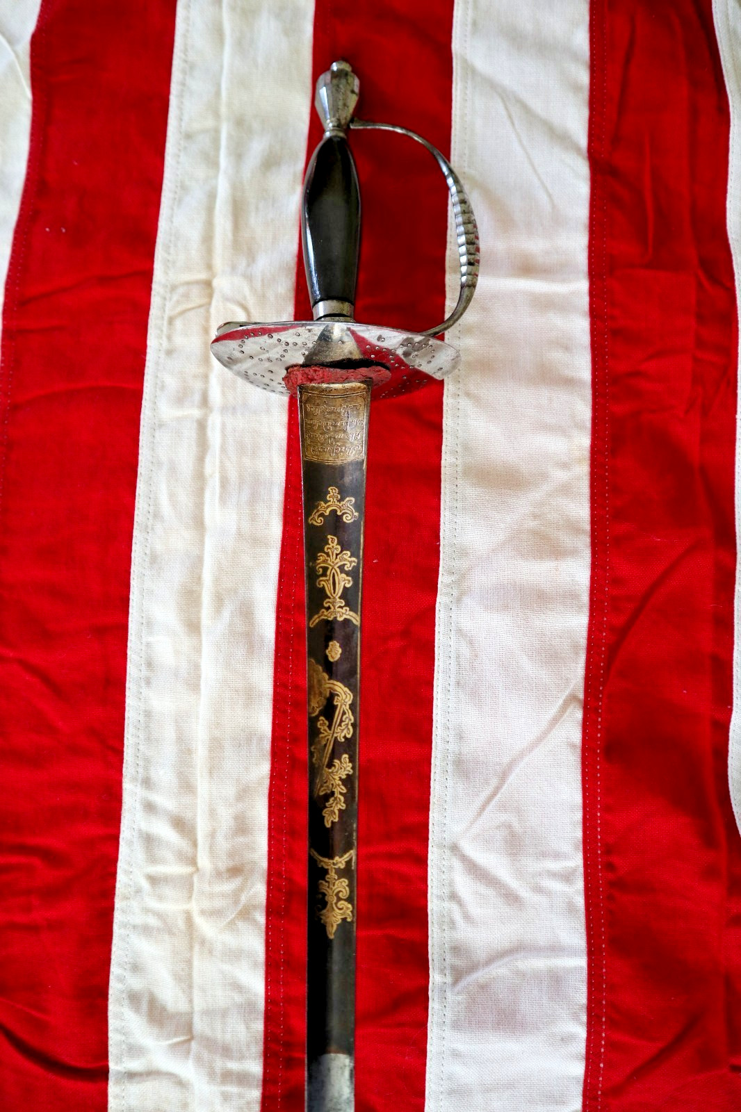 AMERICAN FRENCH INDIAN WAR REVOLUTIONARY WAR STEEL HILT RAPIER SWORD CA 1765