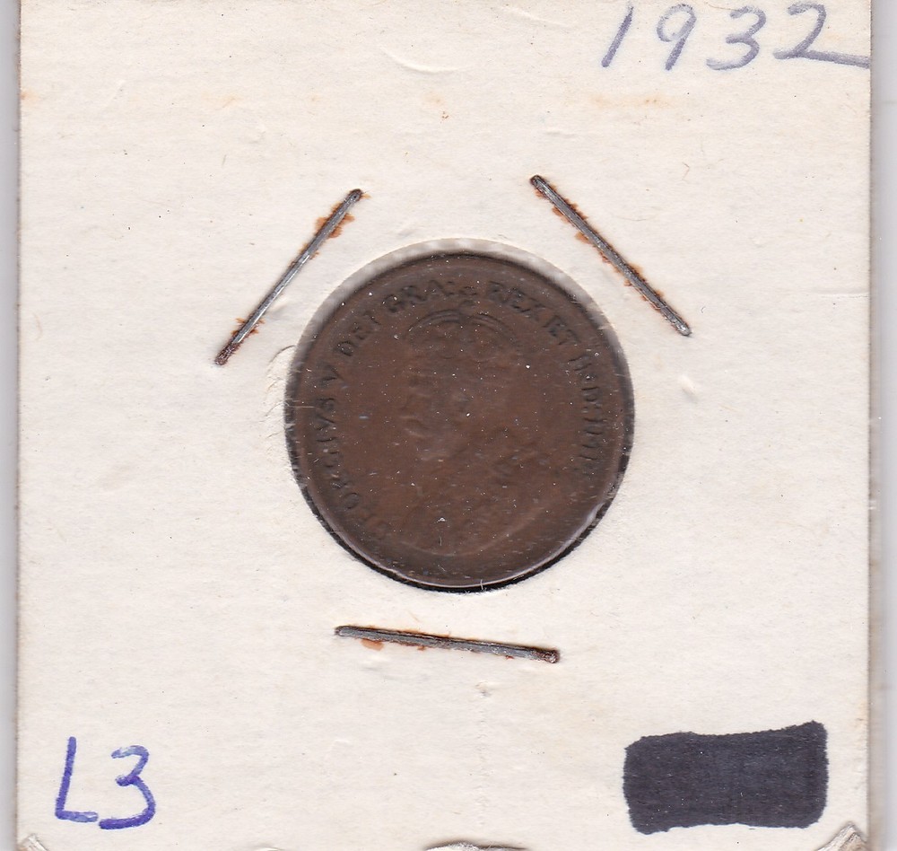 1932 Canadian Cent L3