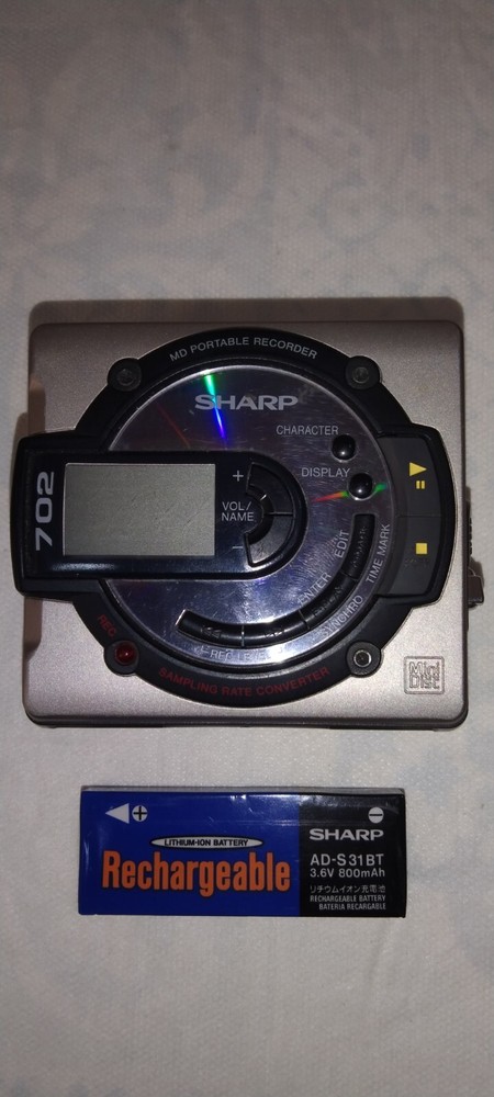 sharp minidisc & recorder md-ms702