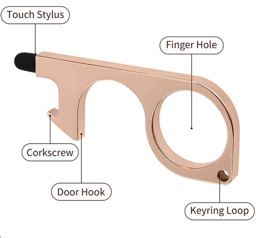 No-touch germ avoidance key (2-pack)