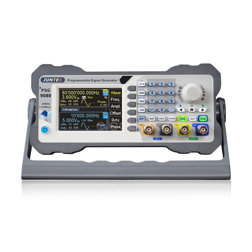 2 CH Programmable DDS Arbitrary Waveform Function Signal Generator PSG9080 80M