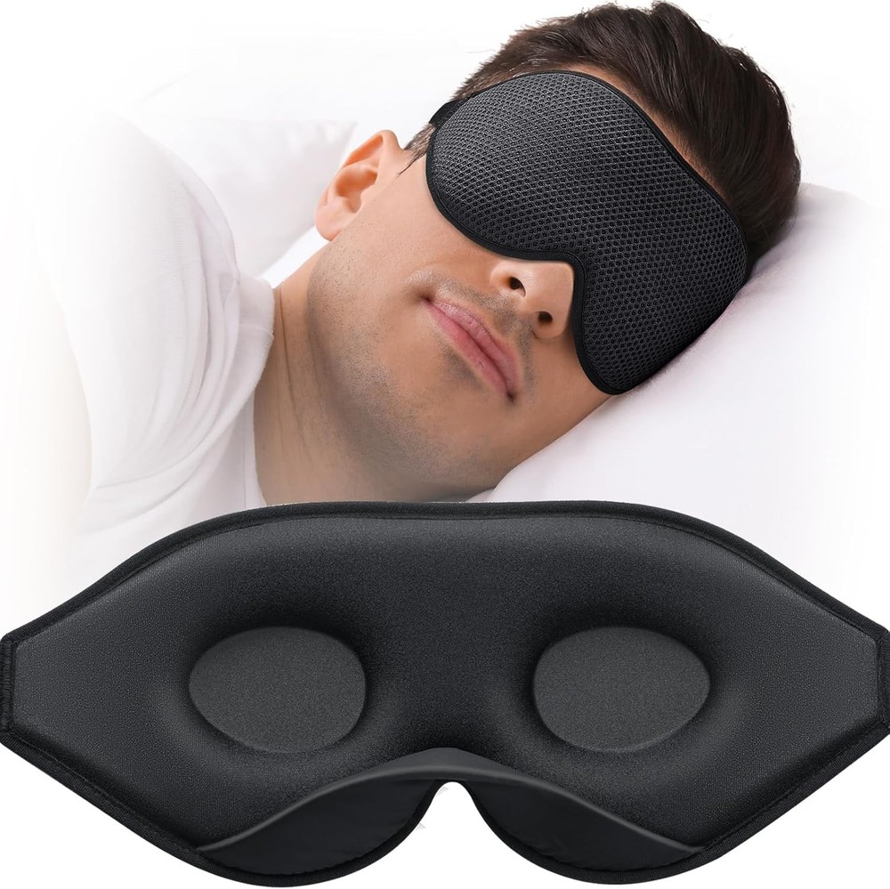 3D Sleep Mask Side Sleeper Eye Mask Light Blocking Adjustable Free Shipping