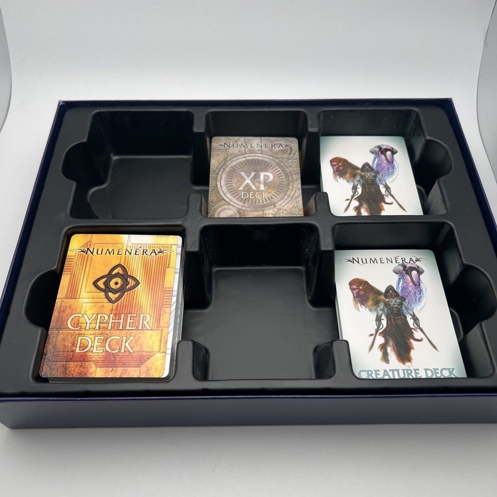 Numenera Cypher Chest Cypher, XP, Creature Monte Cook 249 Cards READ