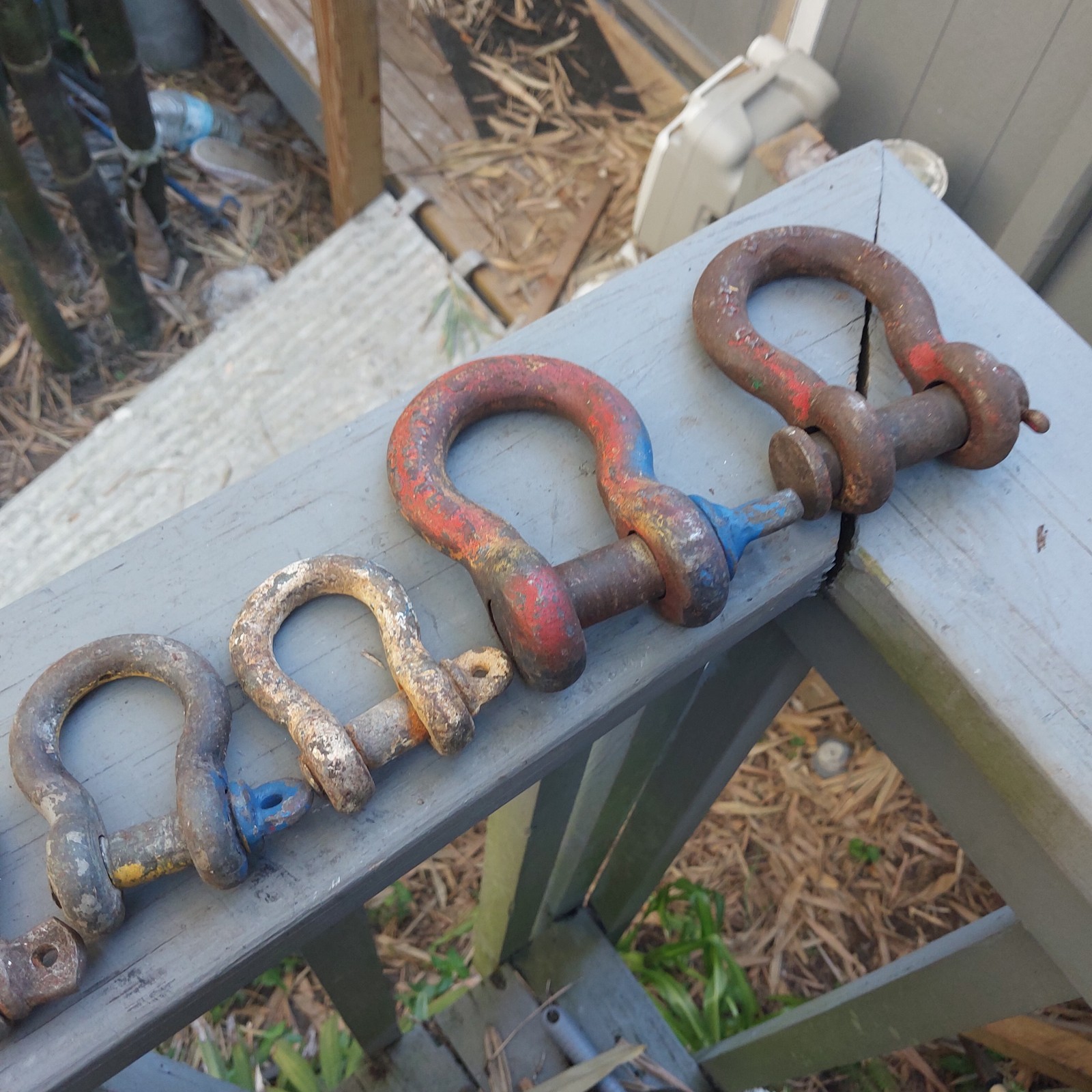 14 Screw Anchor Shackles Some Marked Japan Clevis U.S. NAVY SHIP SALVAGE
