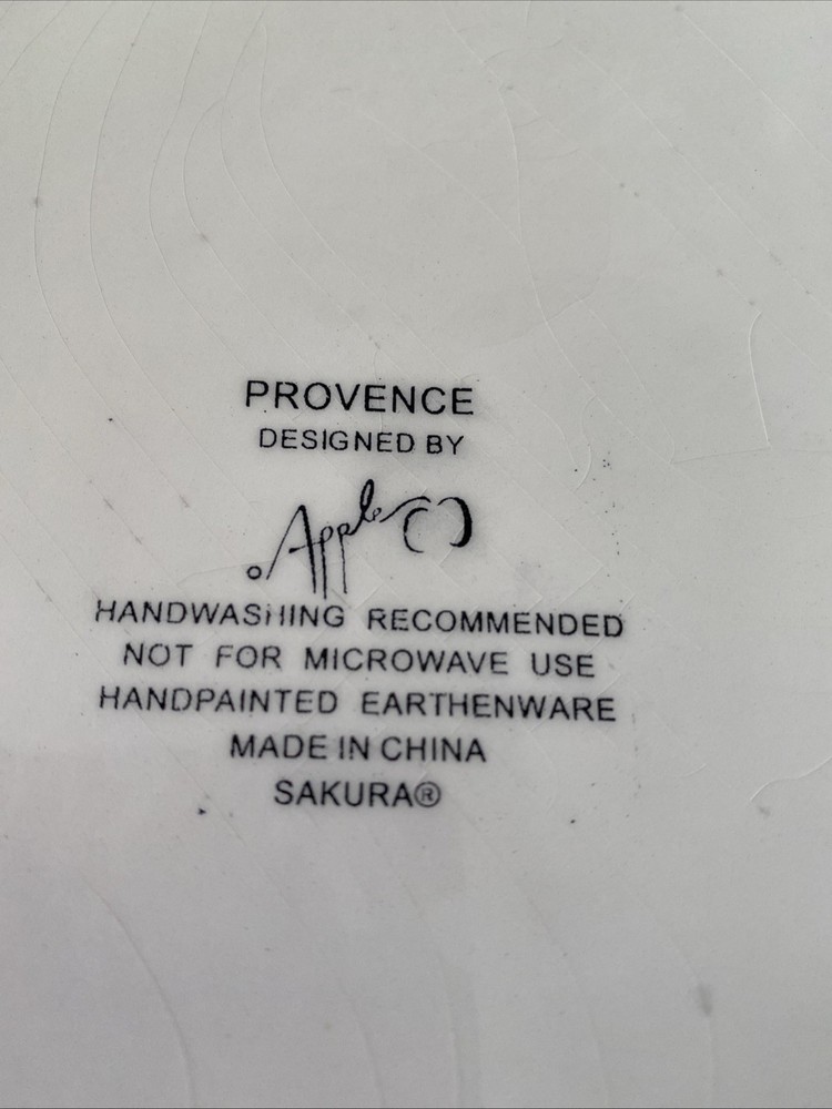 Serving Platter Provence Designed By Apple 12 inch diameter Sakura -EUC