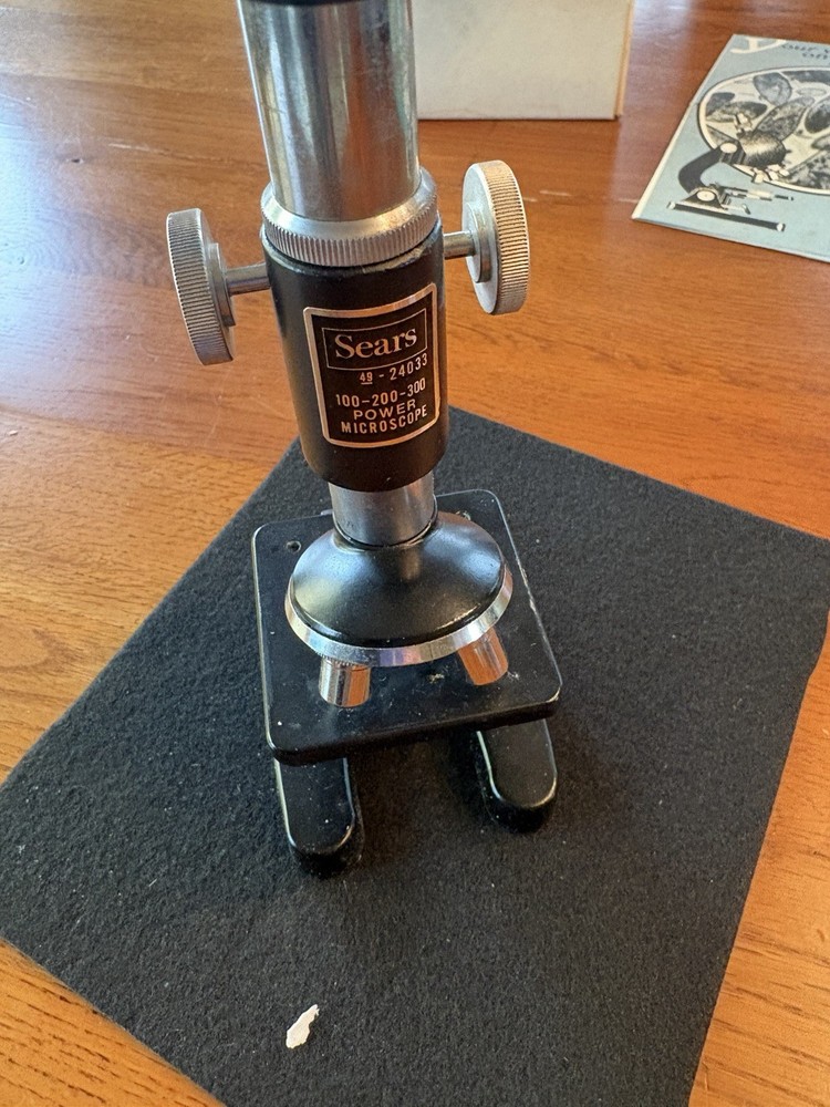 Vintage Sears Microscope 49-24033