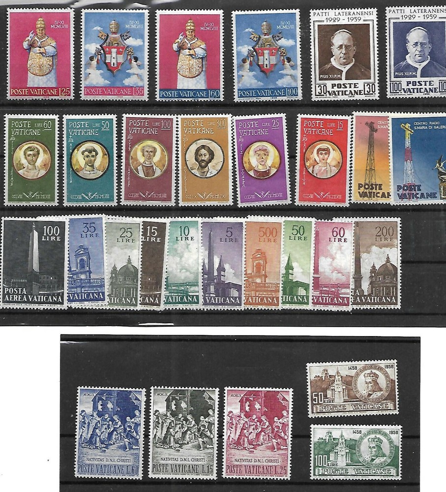 (FY59) Vatican Full yearset MNH 1959 v3
