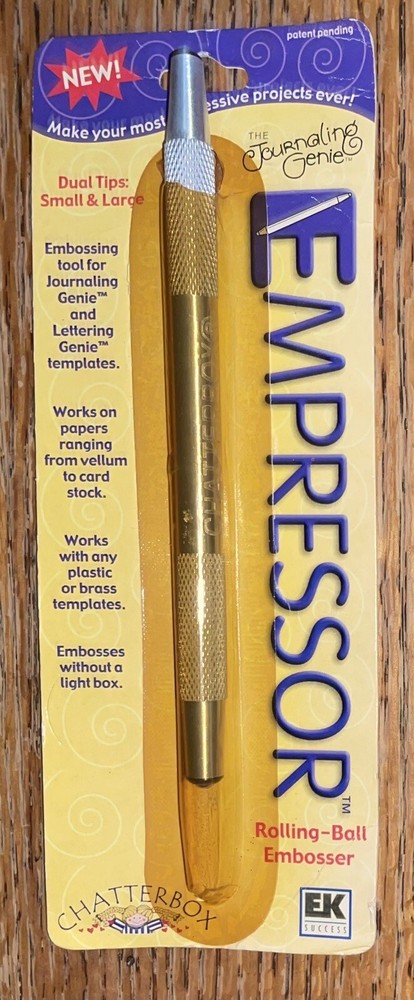 Chatterbox Empressor Rolling Ball Embosser Embossing Tool Journaling Dual Tips