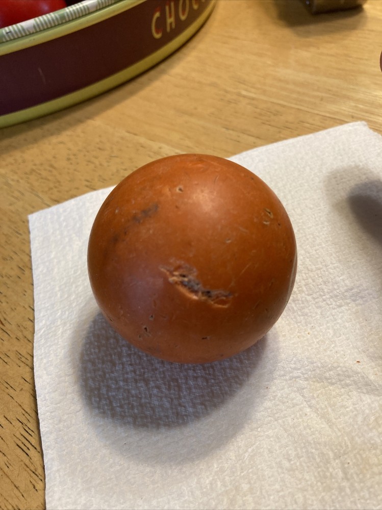 Vintage Billiard Pool Ball #5 Orange Solid Replacement 2 1/4"