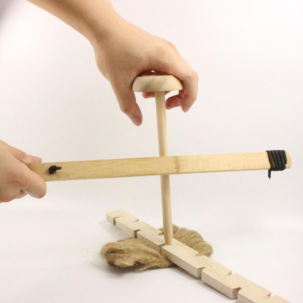 Outdoor Primitive Fire Starter Tool Wood Bow Drill Survival Friction Kit Study b