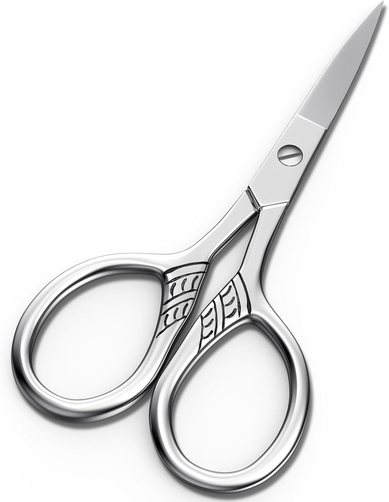 Stainless Steel Small Scissors with Textured Handle - All Purpose for Arts