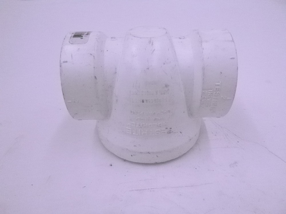 Holdrite Testrite 2" Hub DWV Cleanout Tee w/Nylon Plug & Spanner Ring PVC