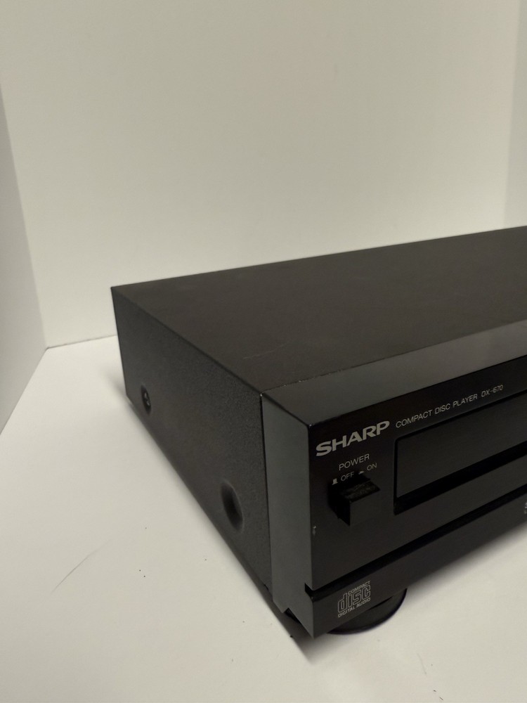 Sharp DX-670 Compact Disc Player 3 Beam 20 Track Random Access TESTED Working