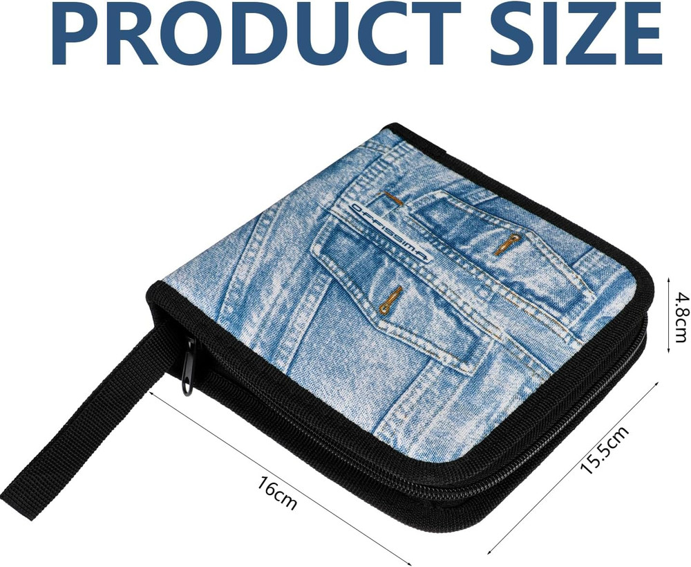 CD Case CD DVD Holder 40 Capacity DVD Storage Case CD Cases For Car CD Organizer