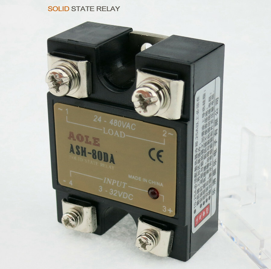 3-32VDC normally open single-phase solid state relay ASH-80DA DC-AC