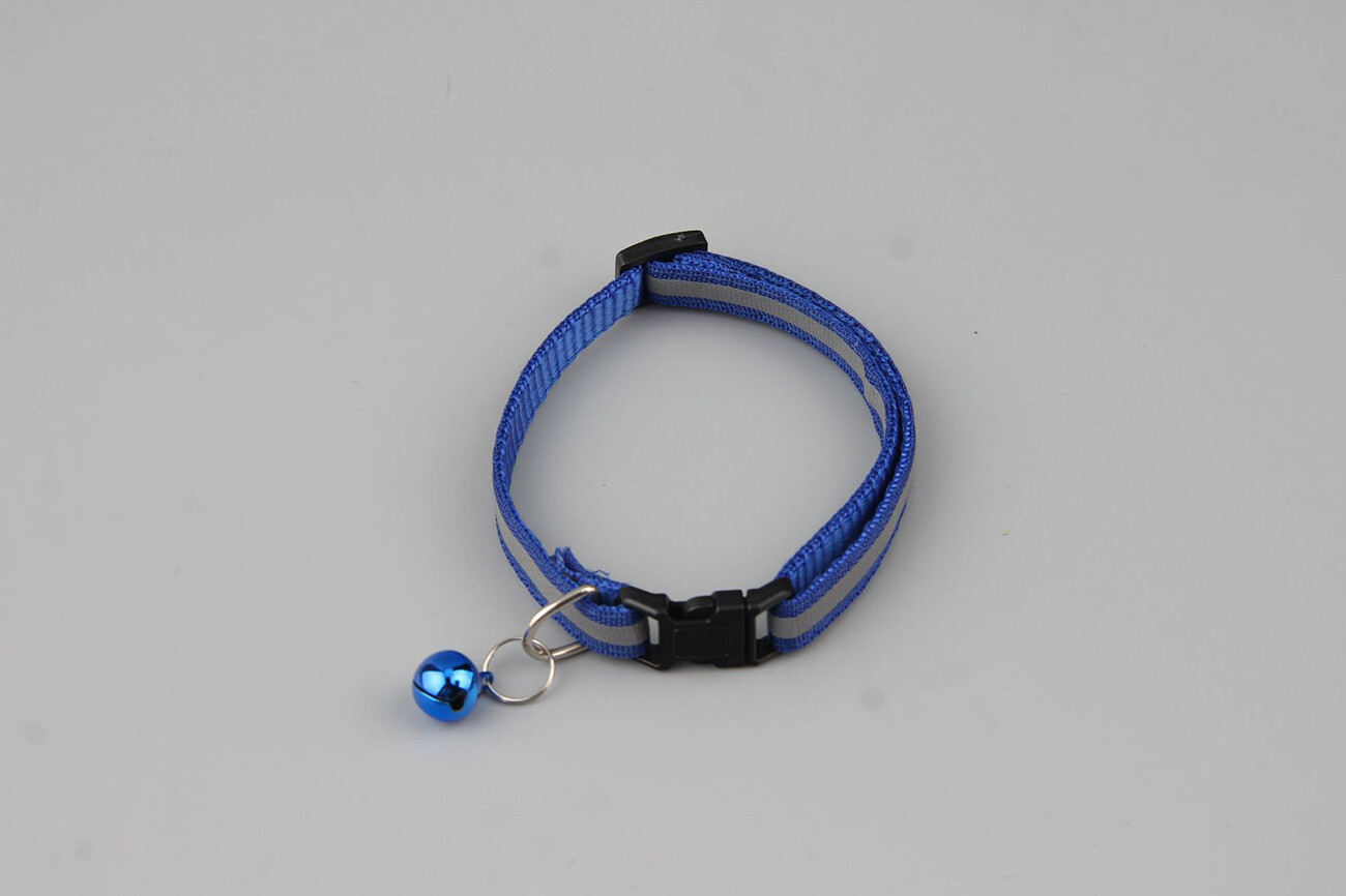 2PCS Reflective Breakaway Nylon Cat Safety Collar with Bell for Cat Kitten US