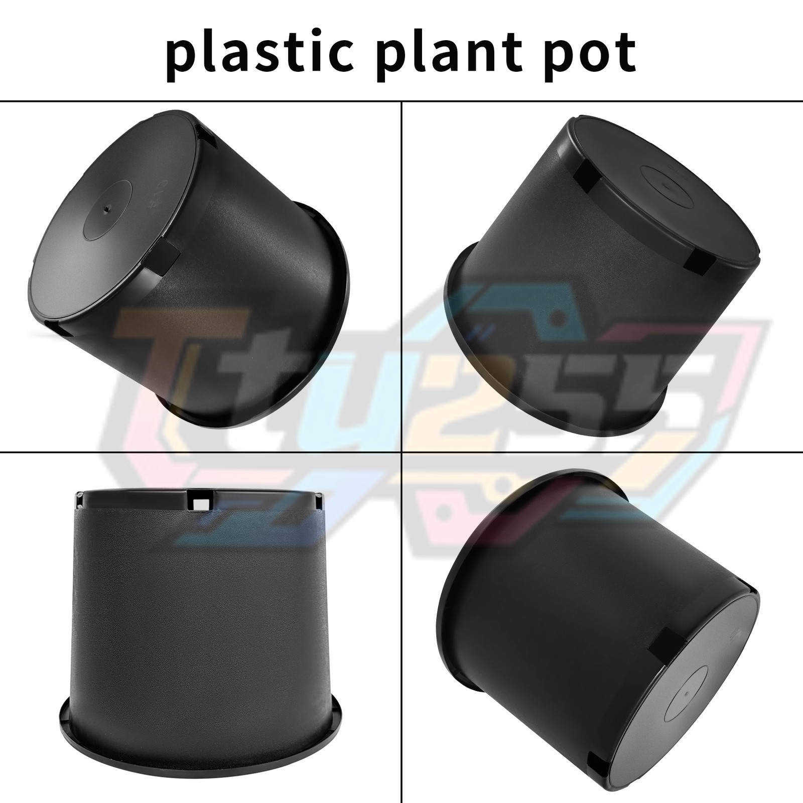 10 PCS 10 Gallon Premium Plastic Garden Plant Nursery Pots Heavy Duty