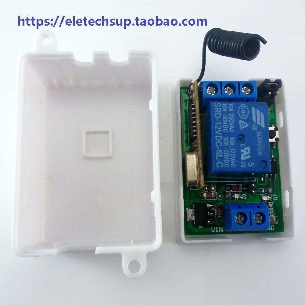 1 PCS CE033C DC 12V 315MHz Relay Wireless RF delay time Switch On off Switch