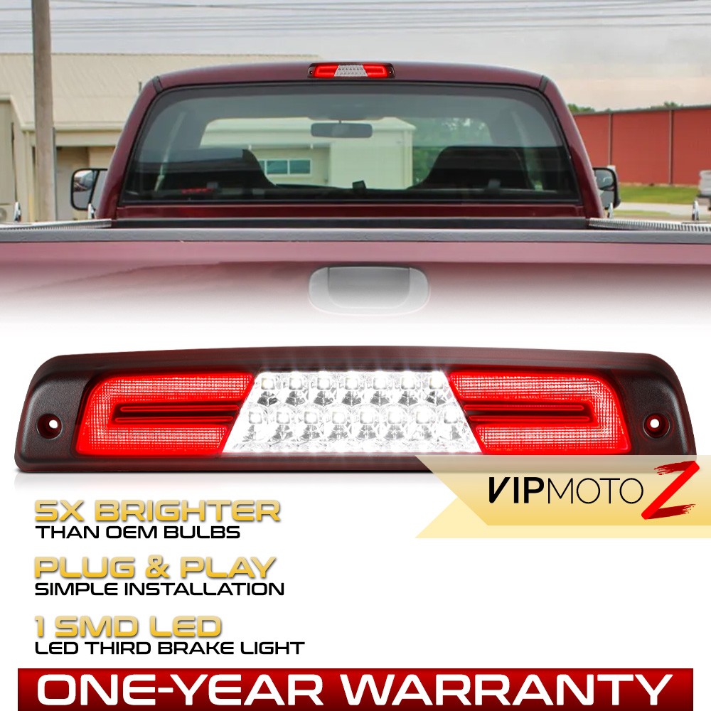 Full LED Chrome Third Brake Tail Cargo Light For 1994-2001 Ram 1500 2500 3500