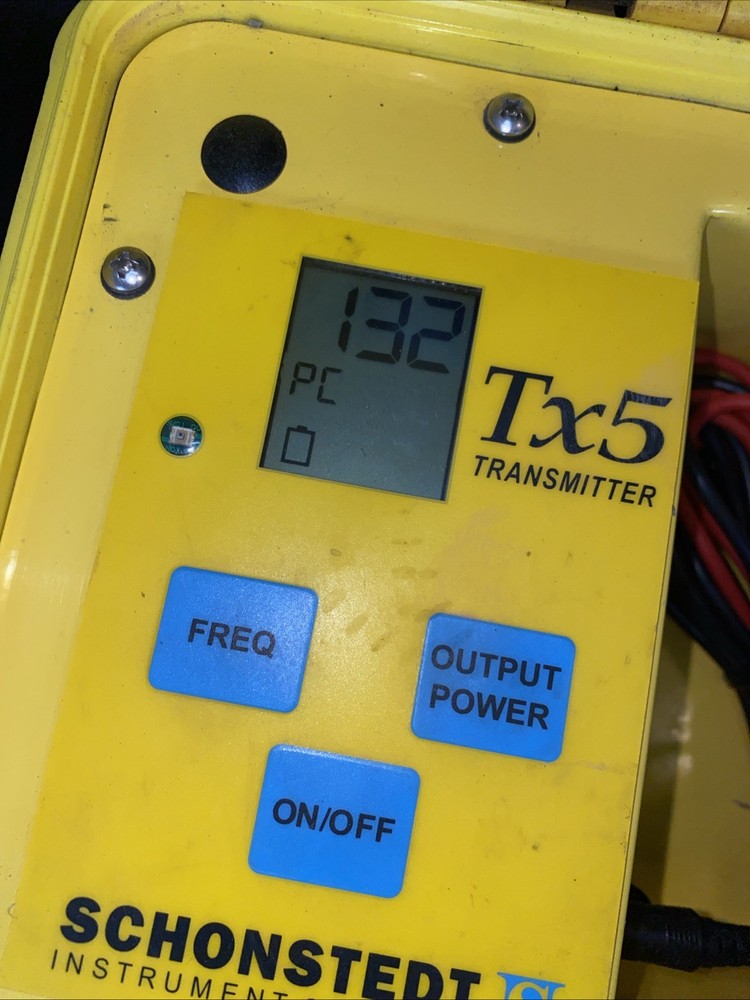 SCHONSTEDT TX5 TRANSMITTER FOR XTPC RECEIVERS UNDERGROUND PIPE & LINE LOCATORS