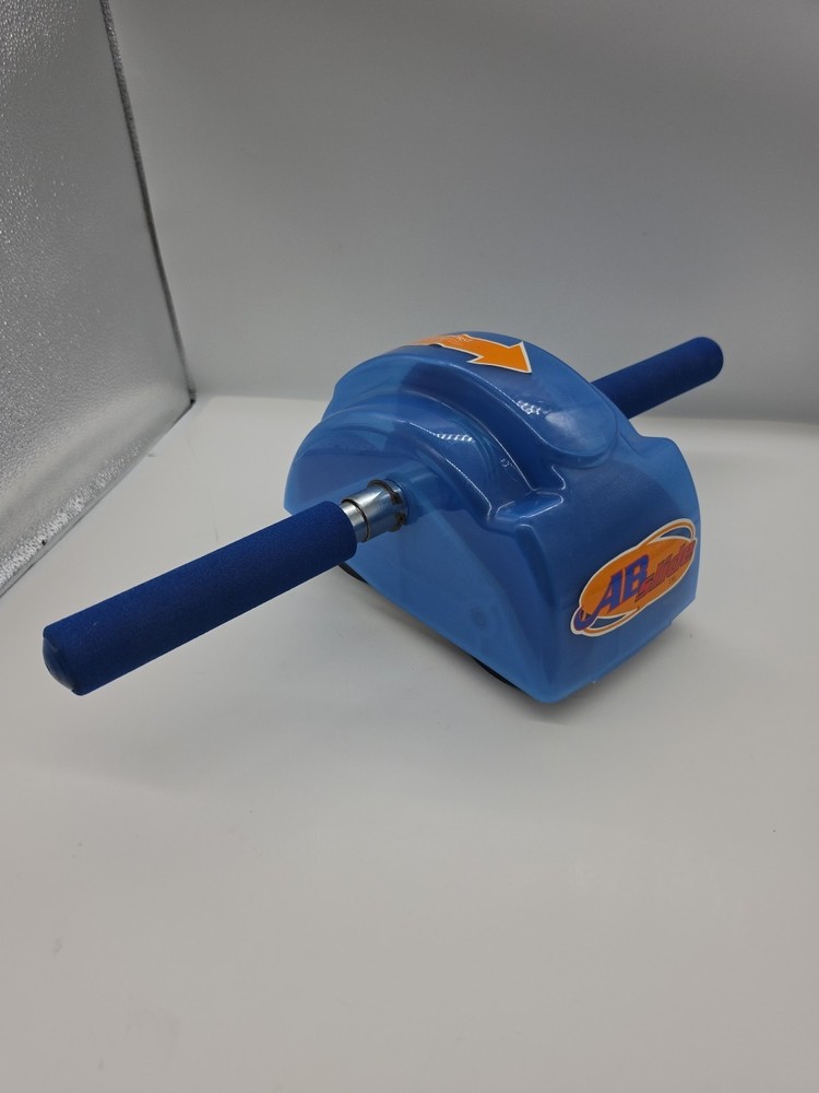 Original Ab Slide Abdominal Roller Workout Exercise Machine Blue Vintage