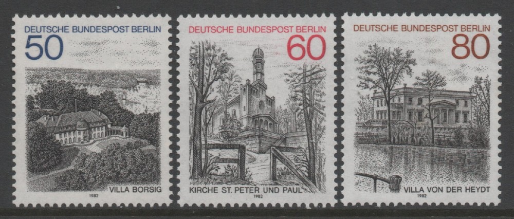 Berlin 1982 Views Issue IV set of 3 MUH