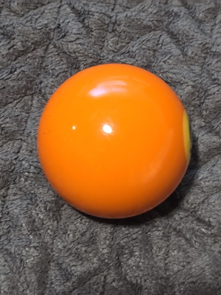 🎱Vintage Replacement Belgian (#5) Pool Ball~Billiards Solid Orange Ball 2"