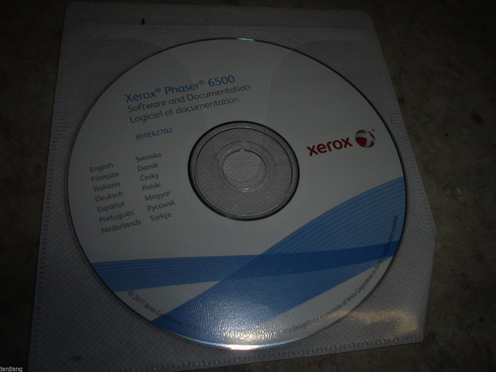 New ! Genuine Xerox Phaser 6500 Printer CD Software Driver Utilities 301E62702